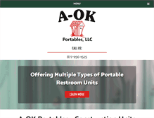 Tablet Screenshot of aokportables.com